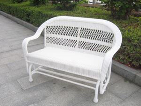 Resin on sale wicker glider